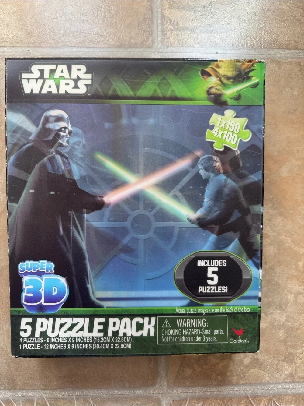 Star Wars Super 3D 4-Puzzle Pack - Blue/Green